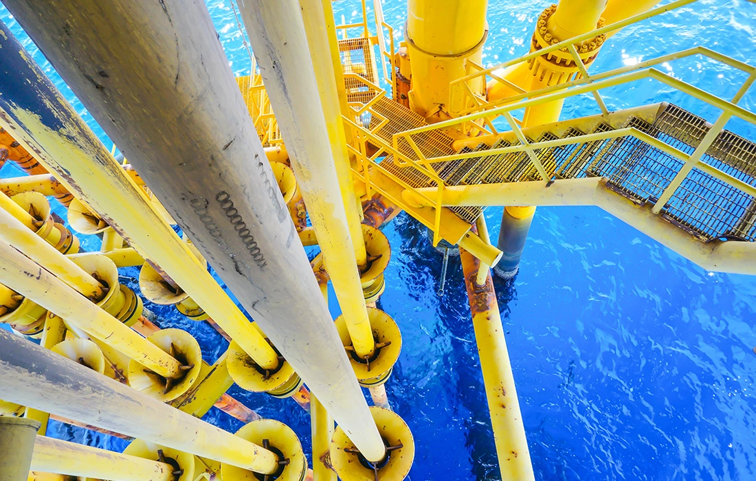 offshore oil rig stairs