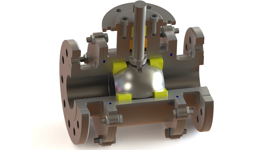 씰이 있는 밸브 컷어웨이
