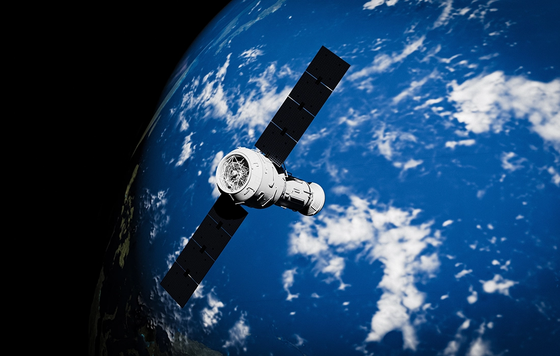 satellite over earth