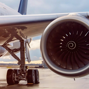 Jet engine and landing gear